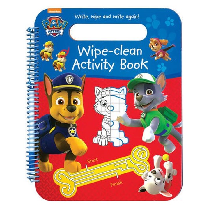Paw Patrol WipeClean Activity Book Shopee Singapore