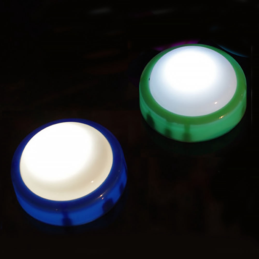 Battery Powered Button Type Led Lamp Night Light Mini Push Tap