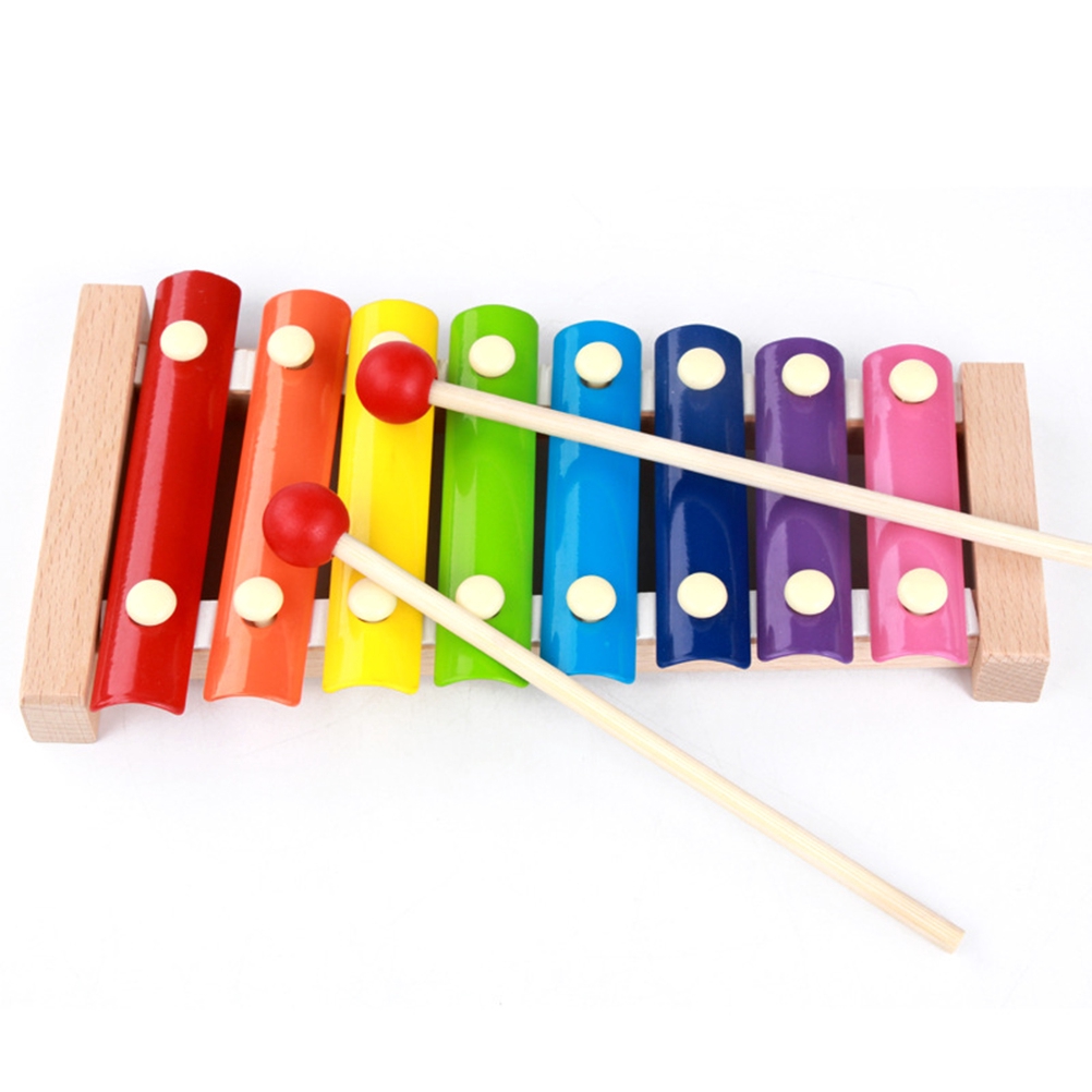 Xylophone Toy Portable Music Toys 8 Notes Xylophone for Baby Kids Children (Style A) Shopee