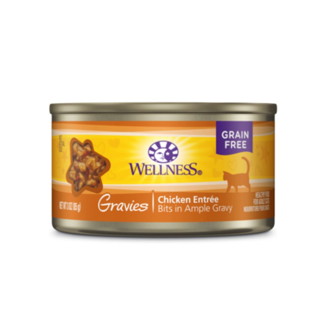 Wellness Complete Health Gravies Chicken Canned Cat Food, 85g Shopee