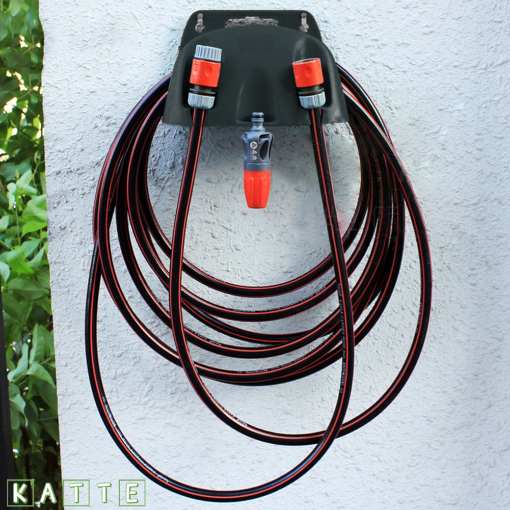Green Garden Hose Holder Wall Mount Durble Hanger Plastic Hook for