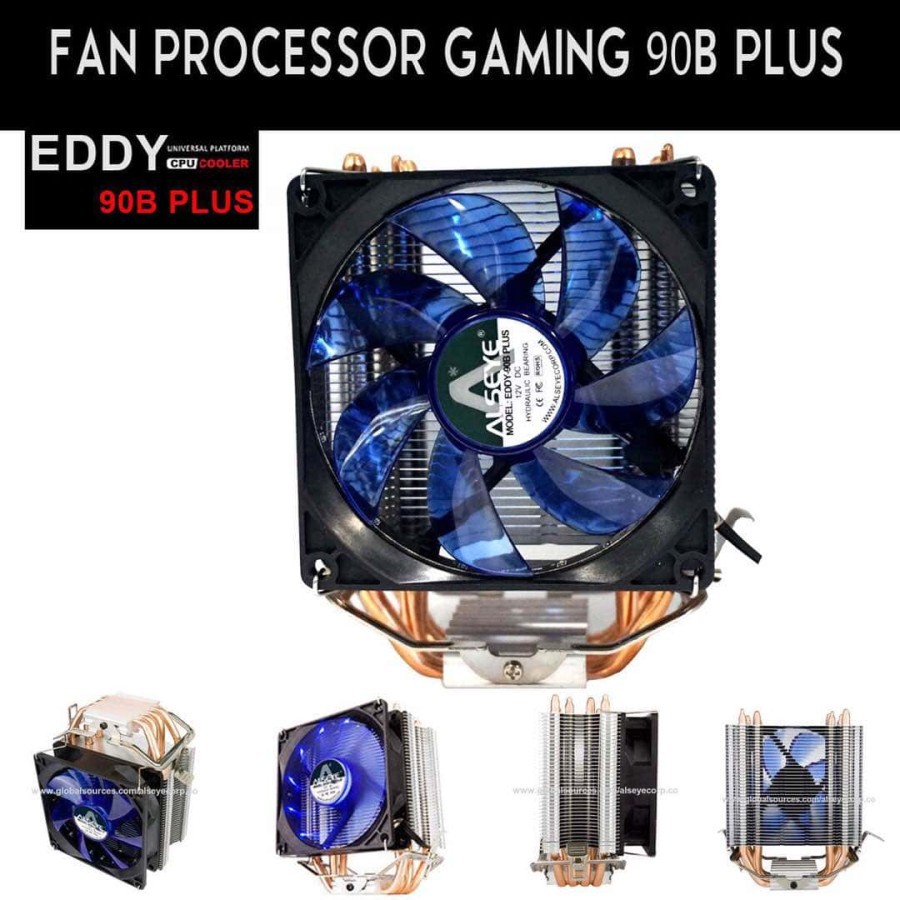 Alseye Eddy90BPlus Gaming Fan Processor (1X9Cm Fan) 4 Copper Pipes