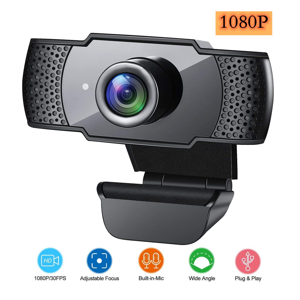 Full HD Real 1080P cam with Builtin Microphone USB  Cam