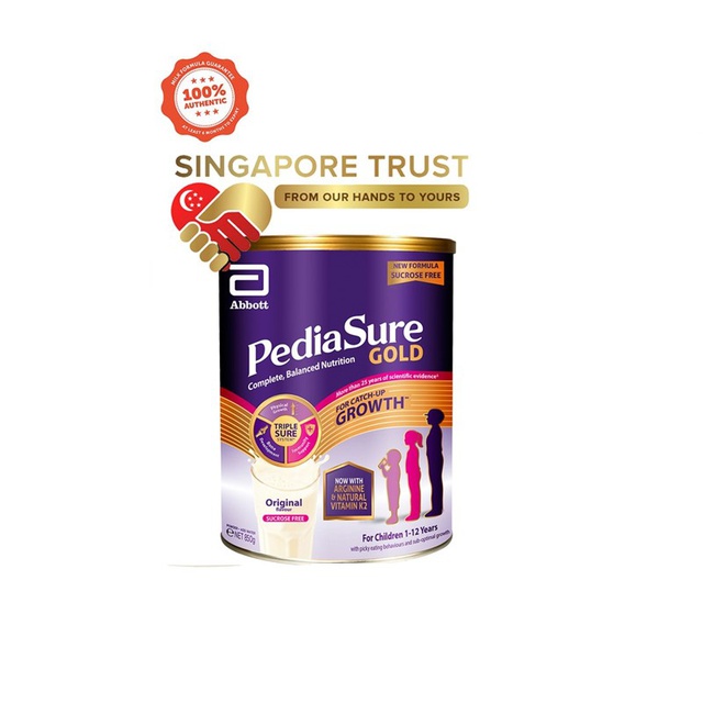 PediaSure Gold Original Sucrose Free (850g) Shopee