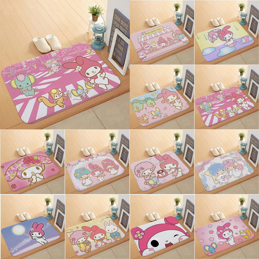 My Melody flannel floor mat (slipresistant design) 12 optional carpet