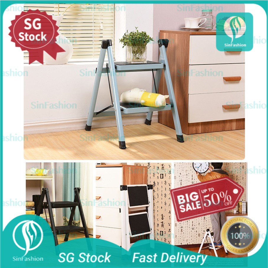 [SG Stock] Ladder Home Folding Herringbone Ladder Foldable Indoor Bench