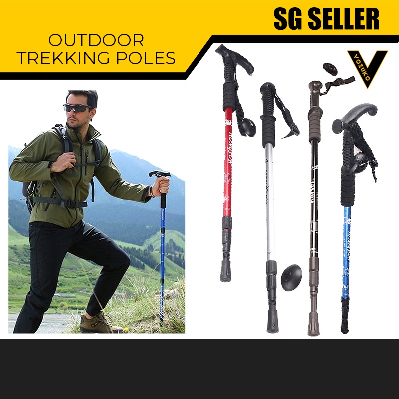 [SG SELLER] OUTDOORS TREKKING POLES HIKING STICK WALKING POLE