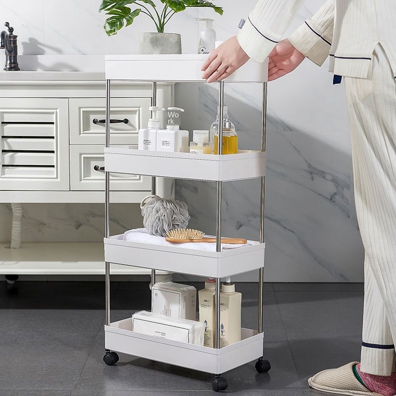 Floortoceiling Multilayer Bathroom Rack Bathroom Storage Rack