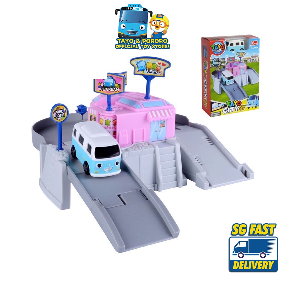 Tayo City Ice Cream Shop Playset Toy Car Bongbong Kids Children Toys