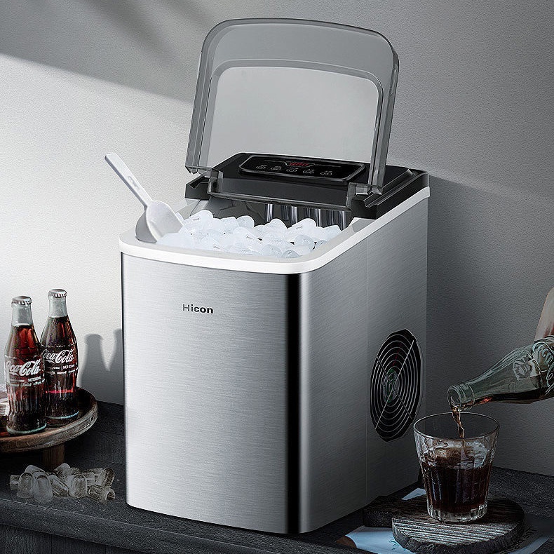 Small Commercial Ice Maker Round Ice Maker Fully Automatic Mini Home