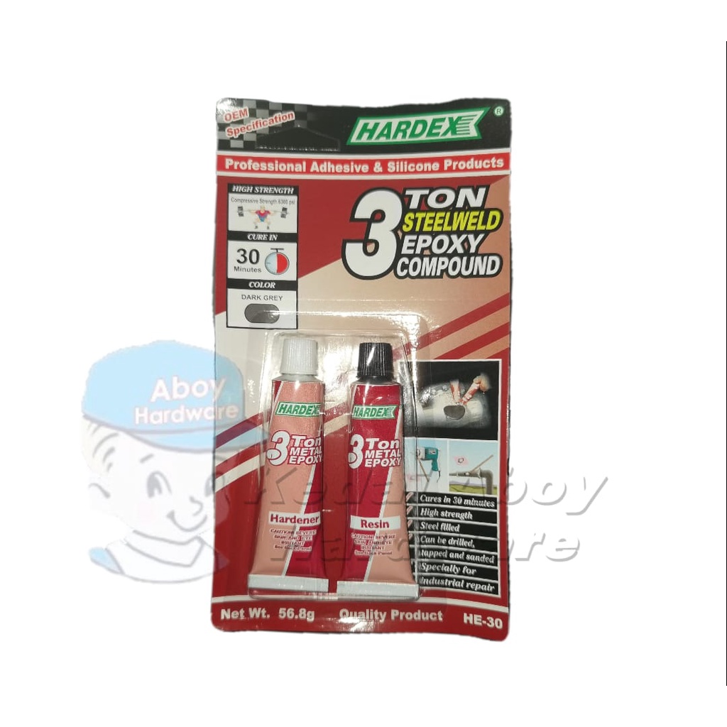 HARDEX 3Ton Metal Epoxy Compound / Glue Besi Professional Adhesive