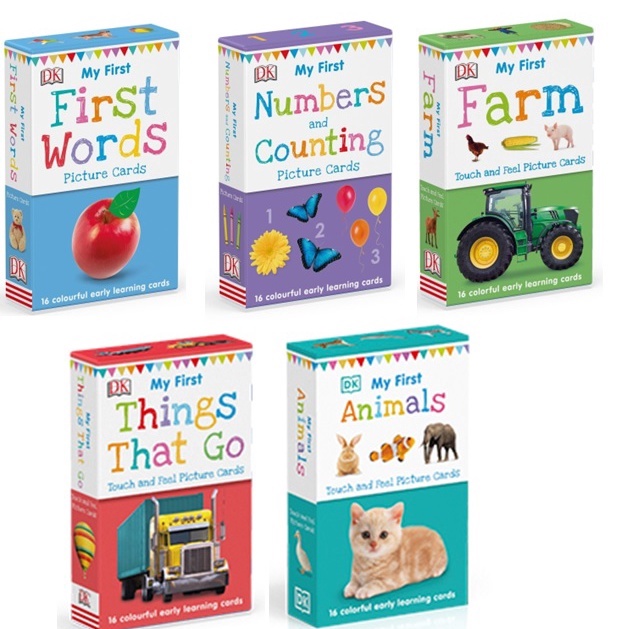 [Original] DK Flashcards sets Animals, First words, Numbers and