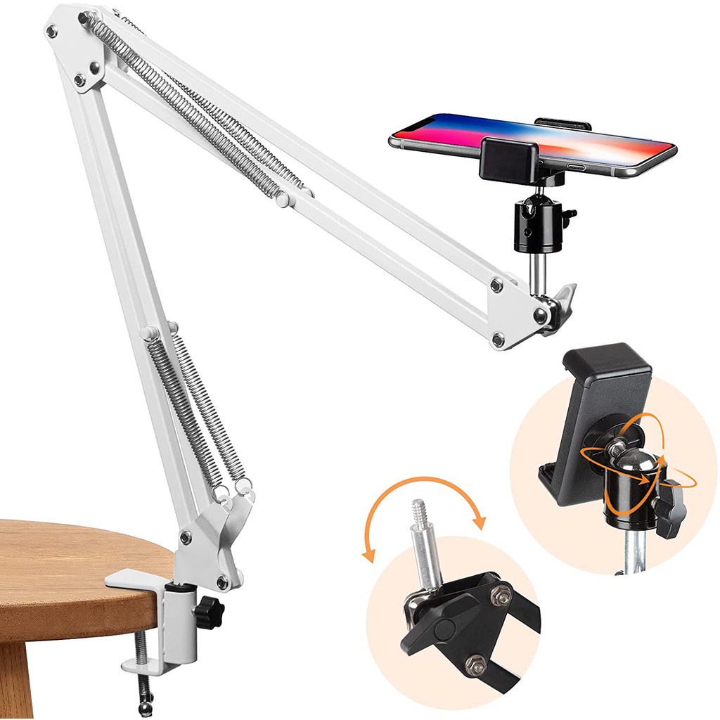 Overhead Video Stand Desk Phone Mount Stand Articulating