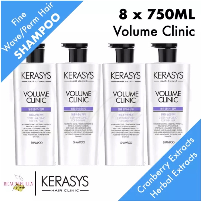 [Bundle of 8] Kerasys Volume Clinic Shampoo ( 8 x 750ml ) Shopee Singapore