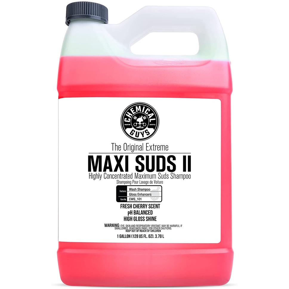 Chemical Guys CWS_101 MaxiSuds II Foaming Car Wash Soap (Works with