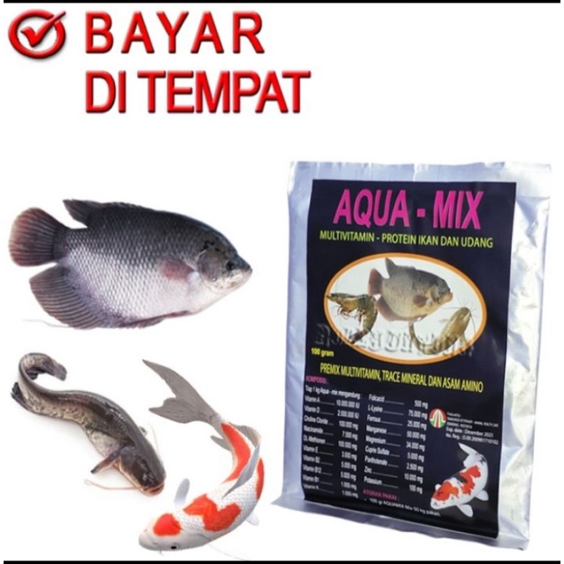 Aqua MIX Fattening Fish Vitamins Lele Octopus Mas Nila Patin Bawal