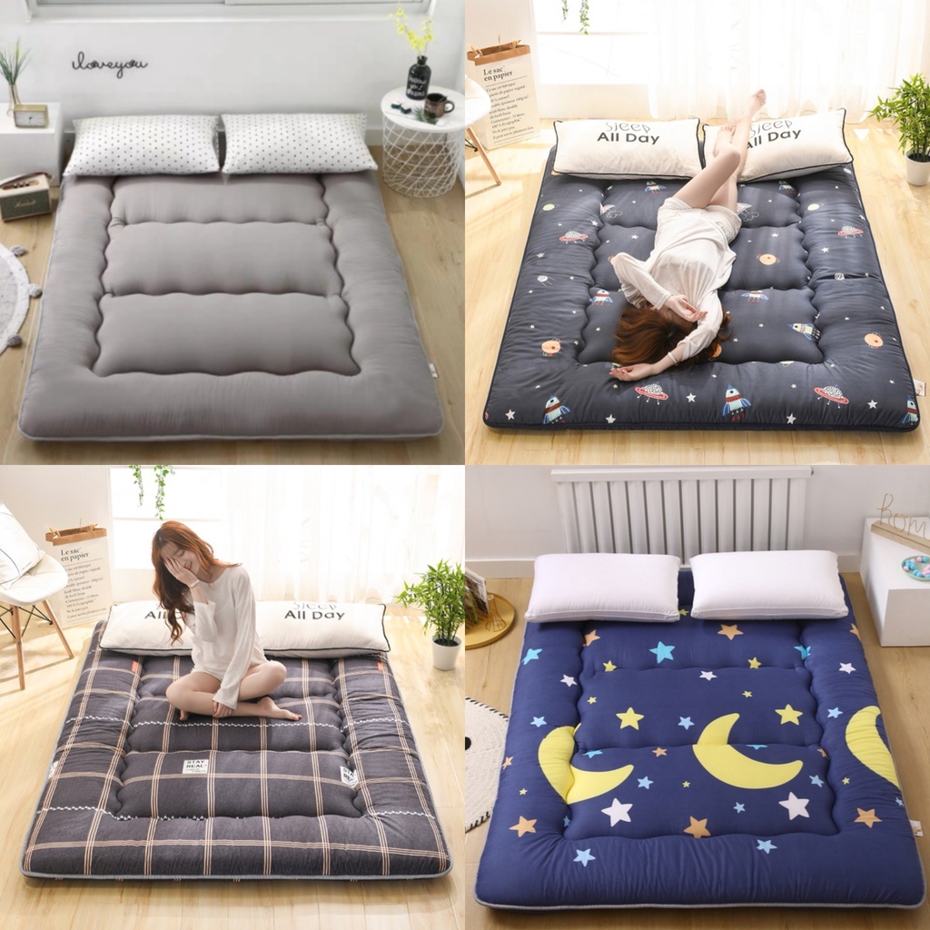 Japanese Tatami Mattress, Foldable Futon Mattress Floor Mat Soft