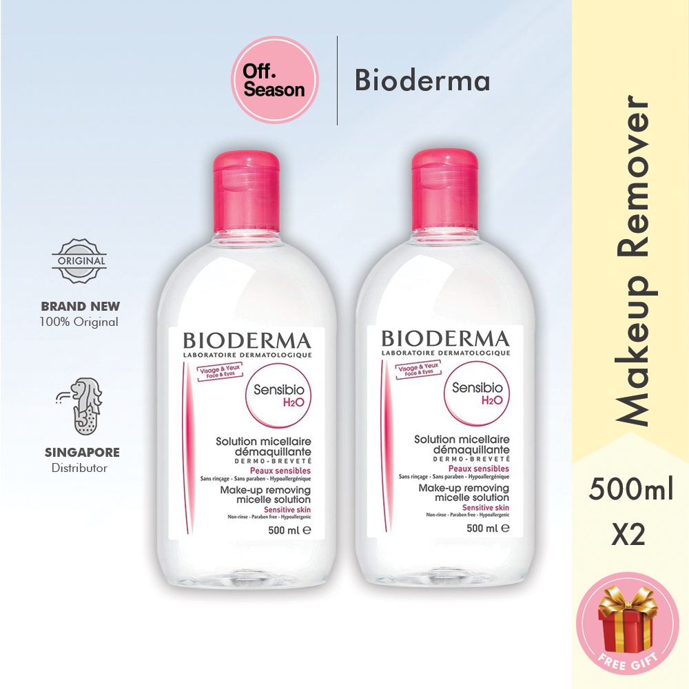 Bioderma Sensibio / Sebium / Hydrabio H2O Micellar Water Makeup Remover