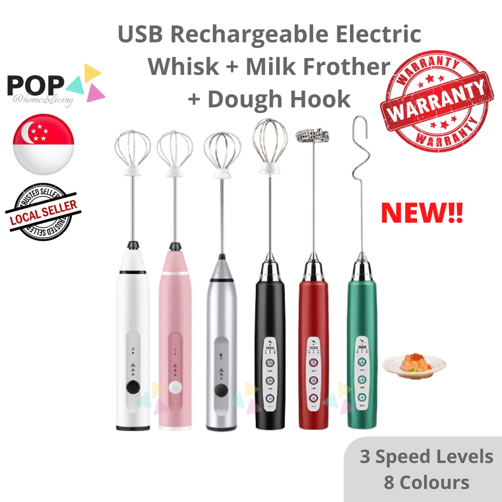 Electric Whisk Egg Beater Milk Frother Blender CNY Raya Baking Tool