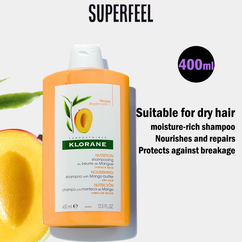 Klorane Nourishing Shampoo With Mango Butter for Dry Hair 400ml