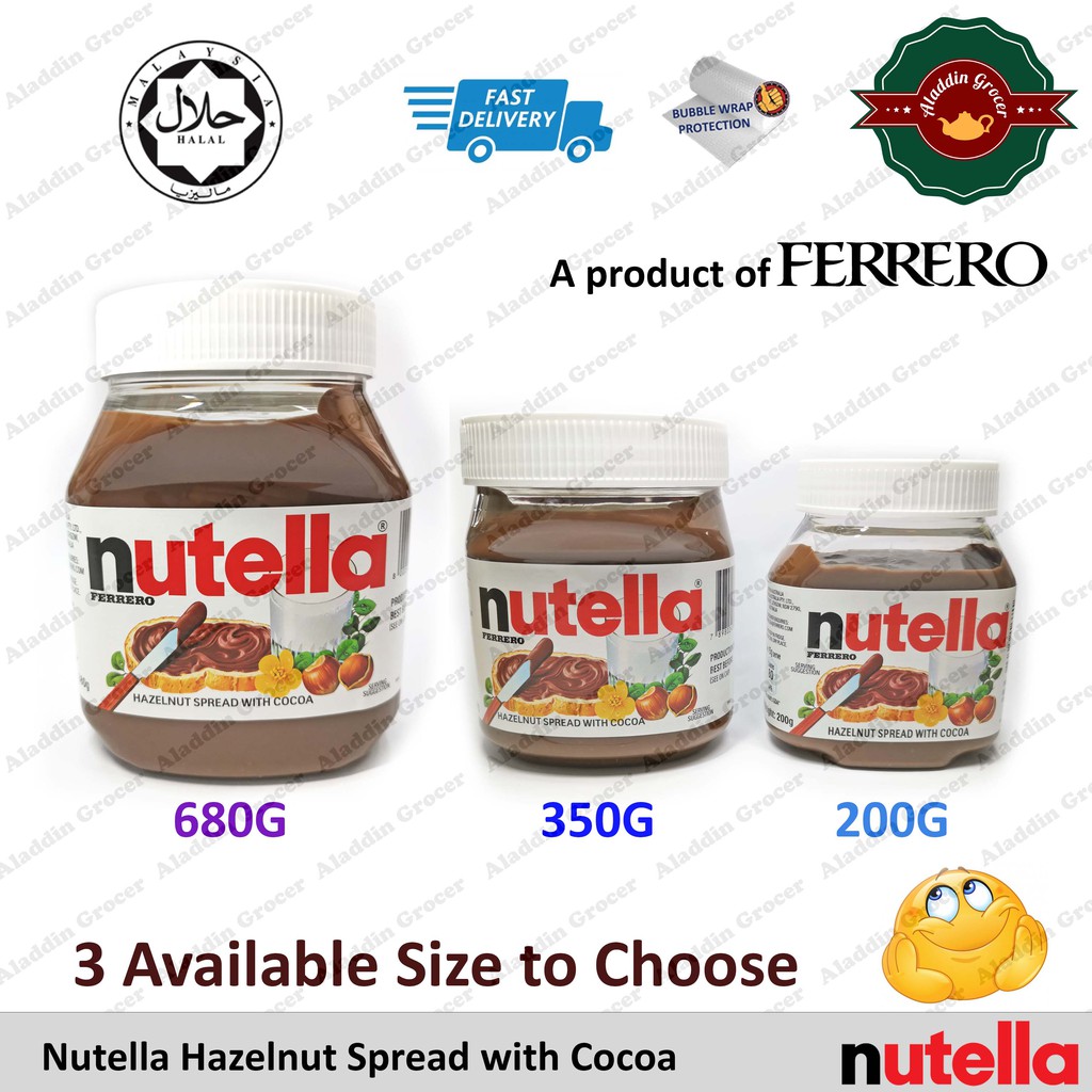 Nutella Hazelnut Spread with Cocoa 200g / 350g / 680g Shopee Singapore