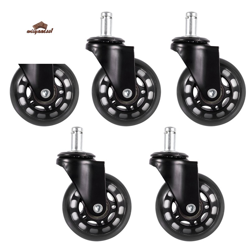 Chair Caster Wheels Roller Rollerblade Style Castor Wheel(2.5inches