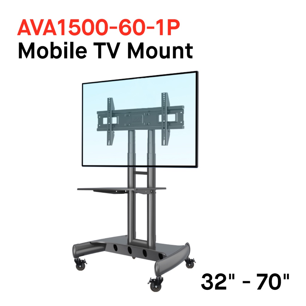 TV Stand, Floor Stand, TV Mobile Cart with Wheels NB North Bayou