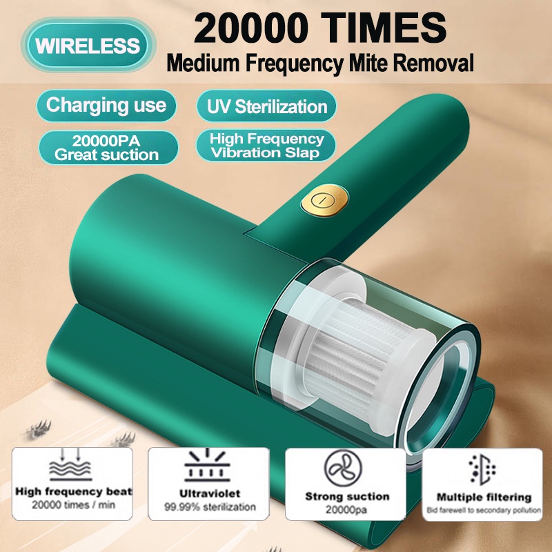 Wireless Dust Mites Vacuum Cleaner Automatic Mite Remover Vacuum