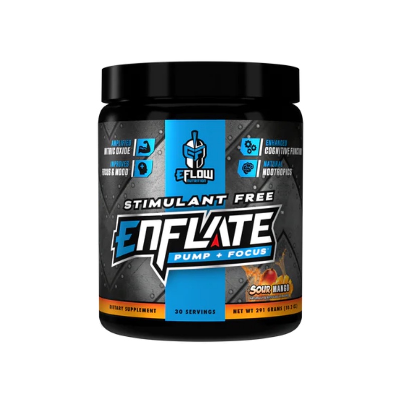 Eflow Nutrition Enflate Pump Non Stim PreWorkout Nitric Oxide