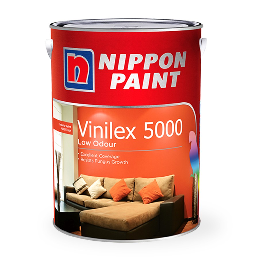 Nippon Paint Vinilex 5000 5048 (White) 1L Shopee Singapore