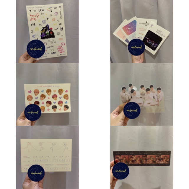 Bts LY Her Tear Answer Persona Map Of The Soul MOTS Album Sticker
