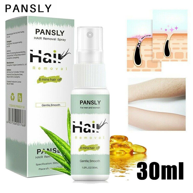 Pansly Hair Removal Spray Beard Bikini Legs Painless No Stimulation