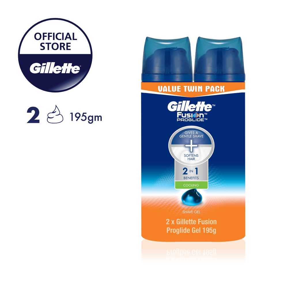 Gillette Shaving Cream Fusion ProGlide Cooling Moisturizing Foam Gel