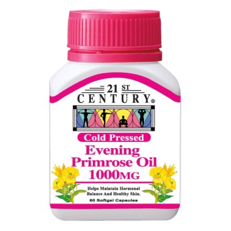 21st Century Evening Primrose Oil (60 Softgel Capsules) Halal Certified Vegetarian Shopee