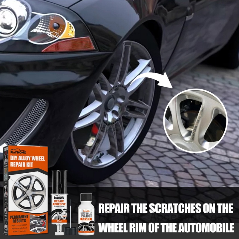 Universal Alloy Wheel Rim Scratch Repair Kit For Car Scratch Fix Quick Shopee Singapore