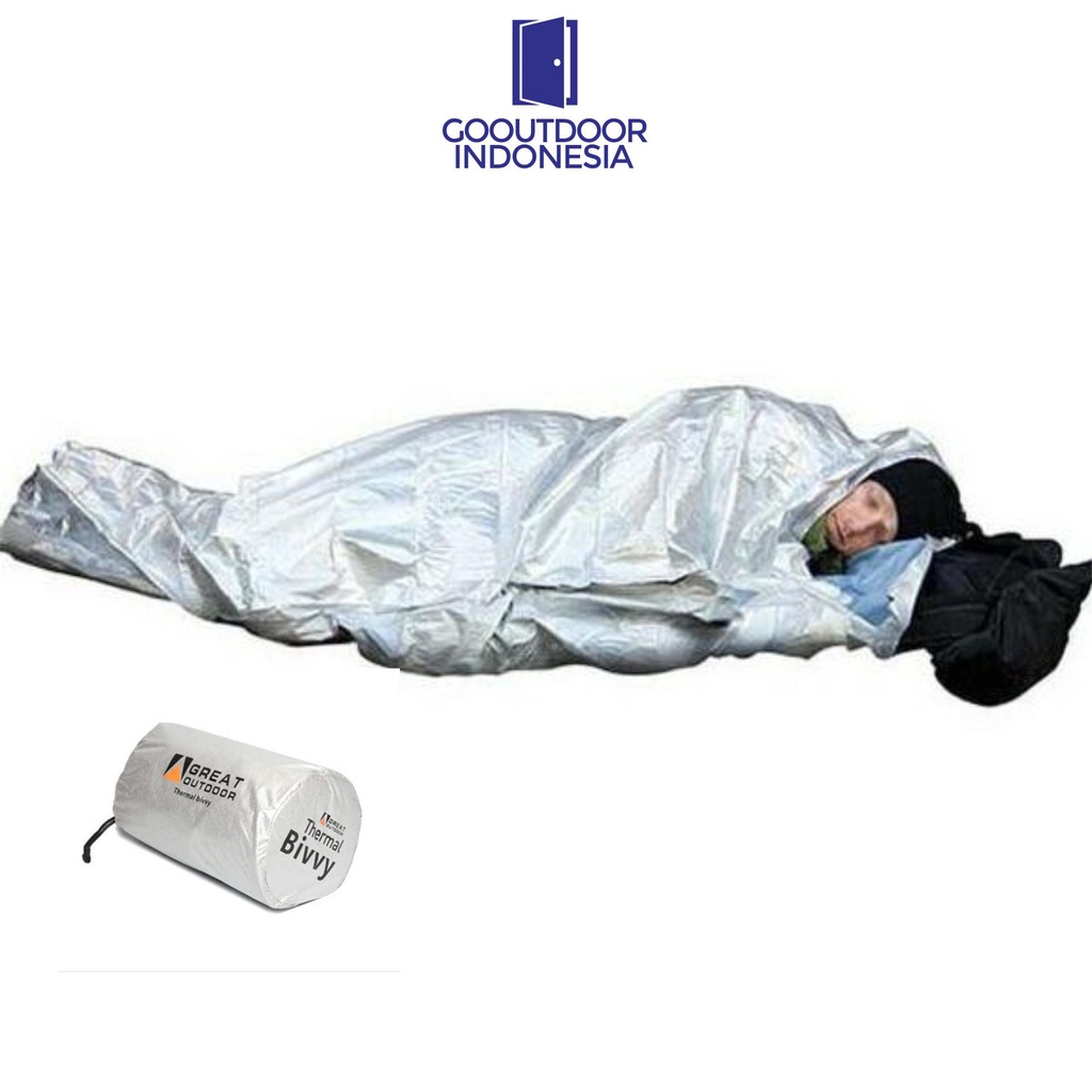 Thermal Bivvy Great Outdoor Sleeping Bag Liner Ultralight Emergency