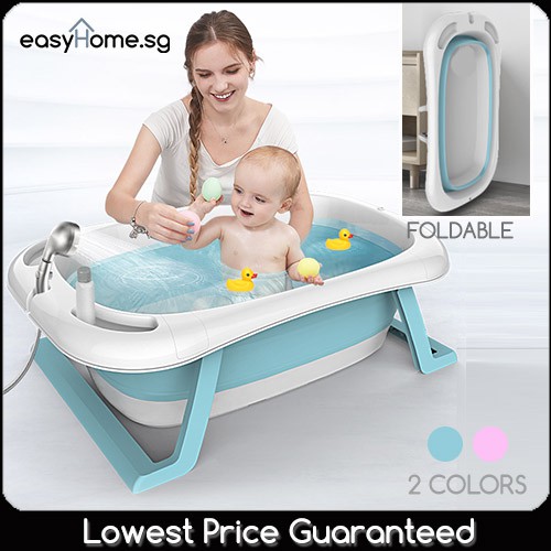 Easyhome.sg Children Folding Bath Tub BZ201 BZ202 Foldable Shower Basin