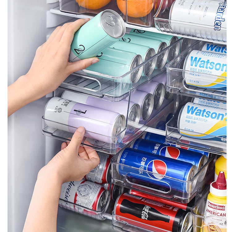 Refrigerator Beer Drink Storage Box Organize the Shelves Kitchen Home