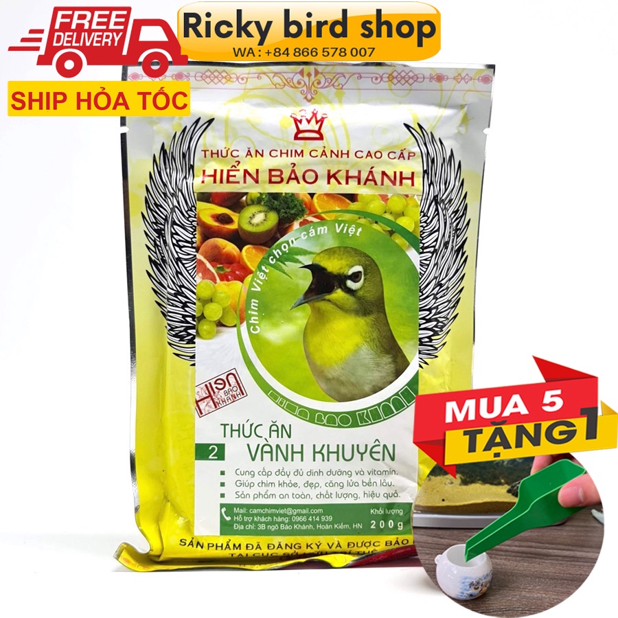 Feeding bird feeder Hien Bao Khanh No. 1 2 3 (bran feed for osprey