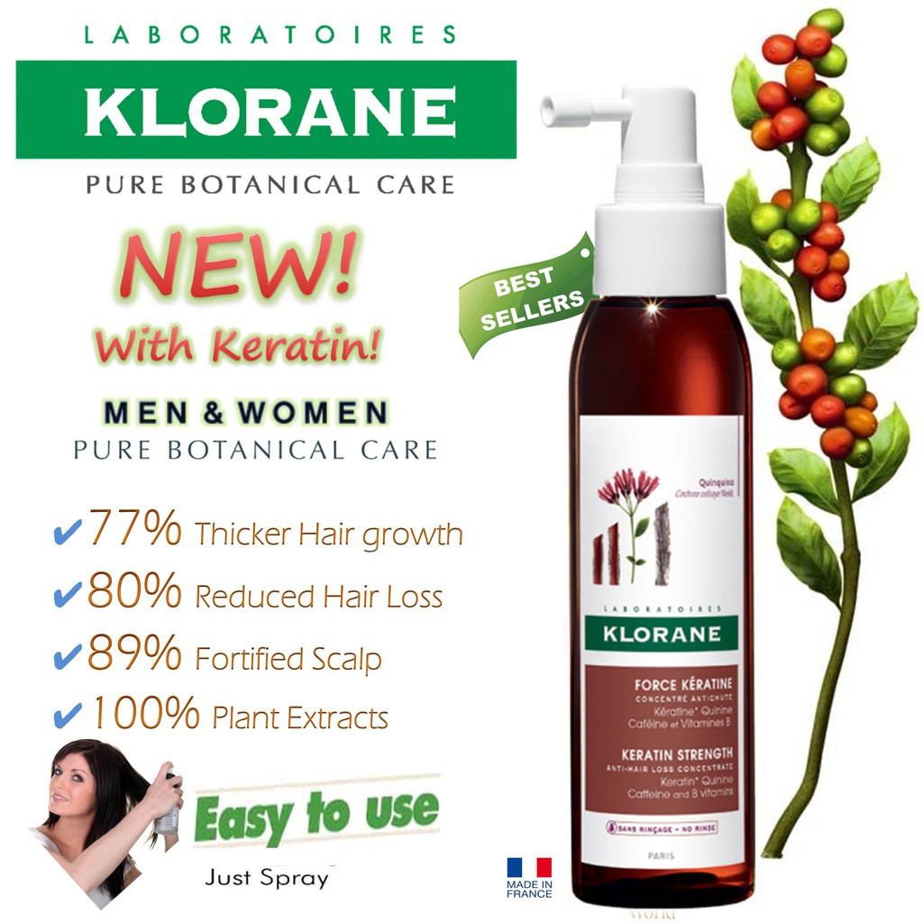 Klorane AntiHair Loss Strengthening Serum with Keratin 125ml. Shopee