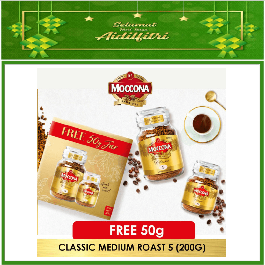 ☕️ [Gift Set] Moccona Classic Medium Roast Freeze Dried 5 Instant