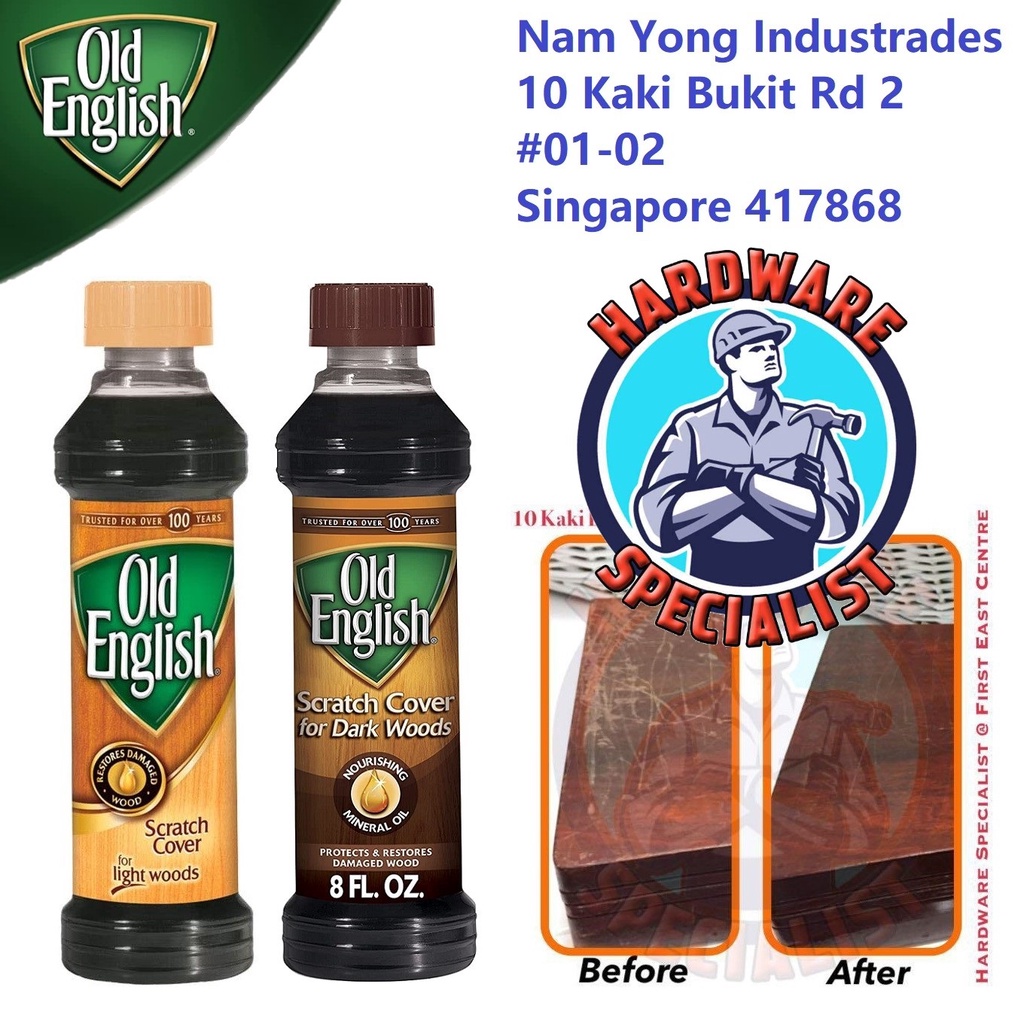 Old English Wood Furniture Scratch Cover / Scratch Remover (Protects