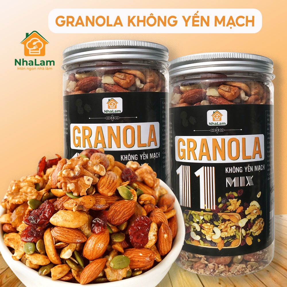 Granola 100 Oatless Seeds, Coconut Honey Cereal Add Red Yellow Walnuts