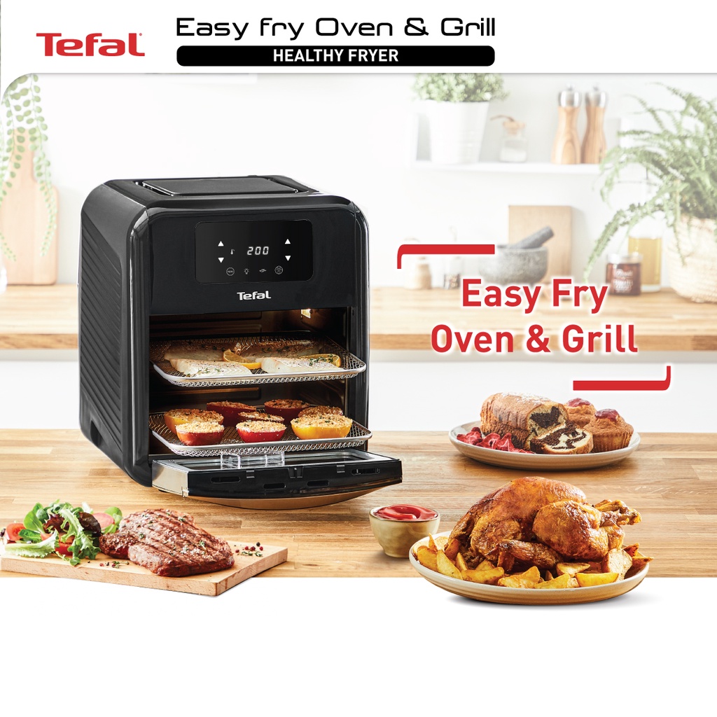 Tefal FW5018 Easy Fry Healthy Air Fryer Oven & Grill w/7 Accessories