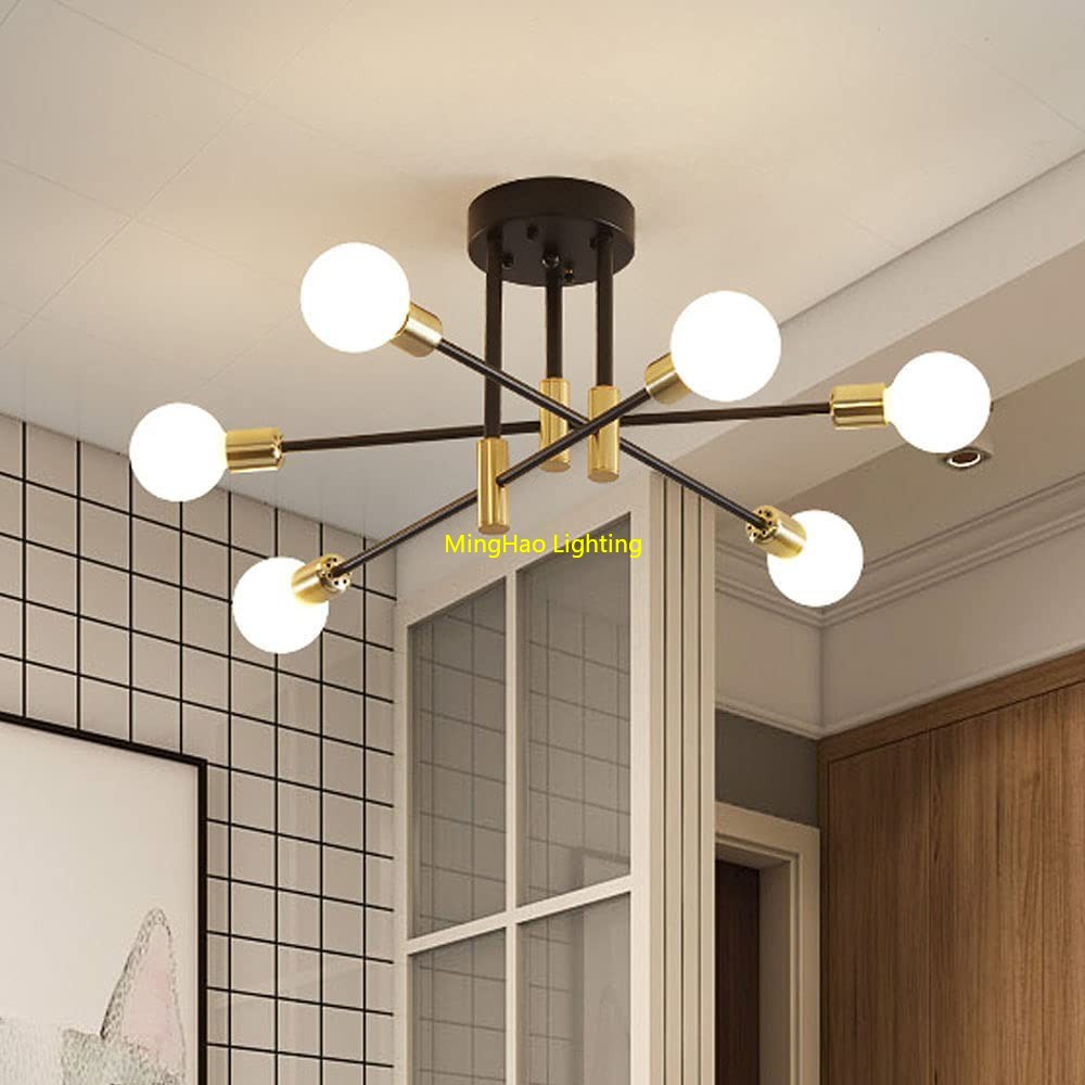 [Ready Stock]Sputnik Chandelier Mid Century Modern Nordic E26 LED