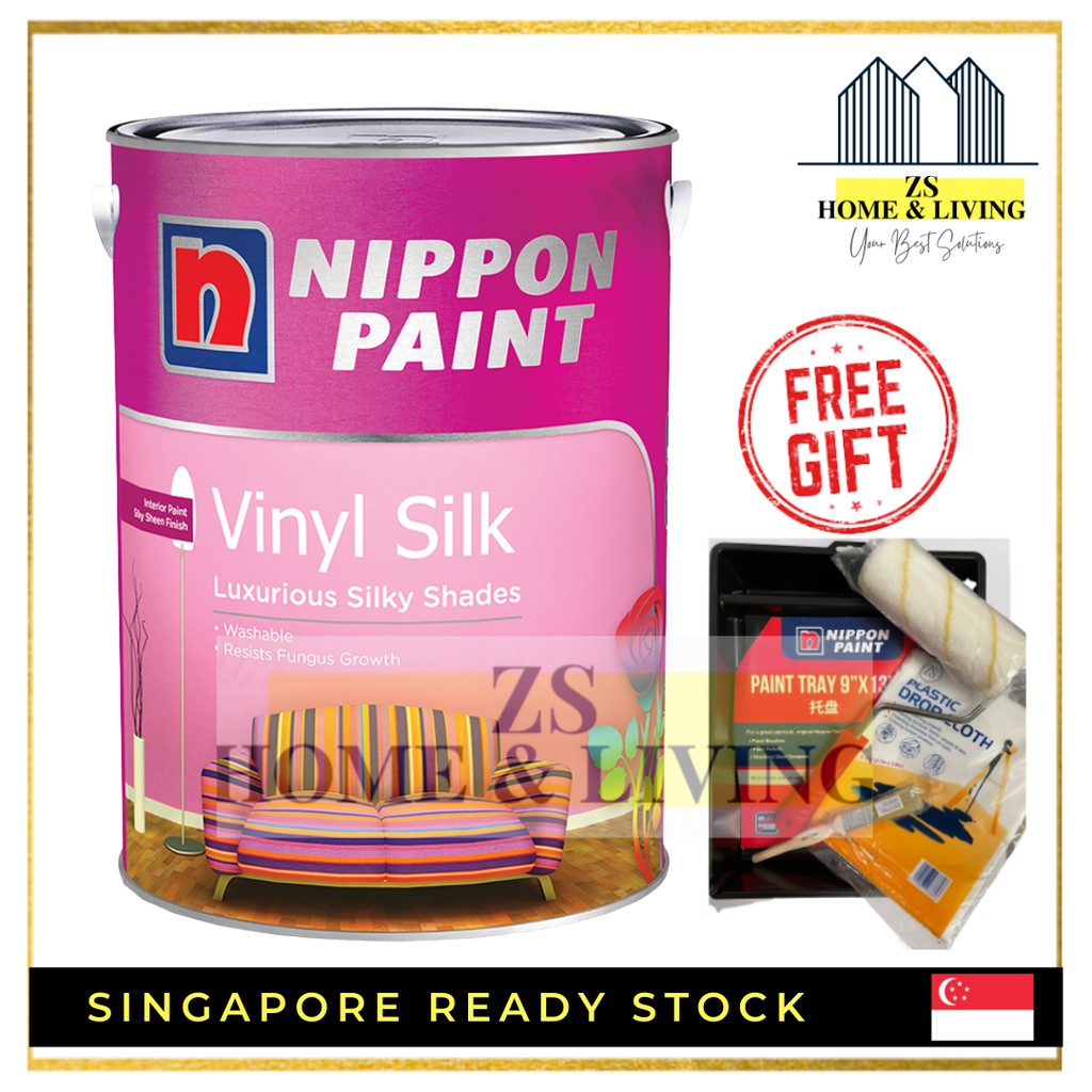 PROMOTION NOW!!! NIPPON PAINT VINYL SILK 5L Shopee Singapore