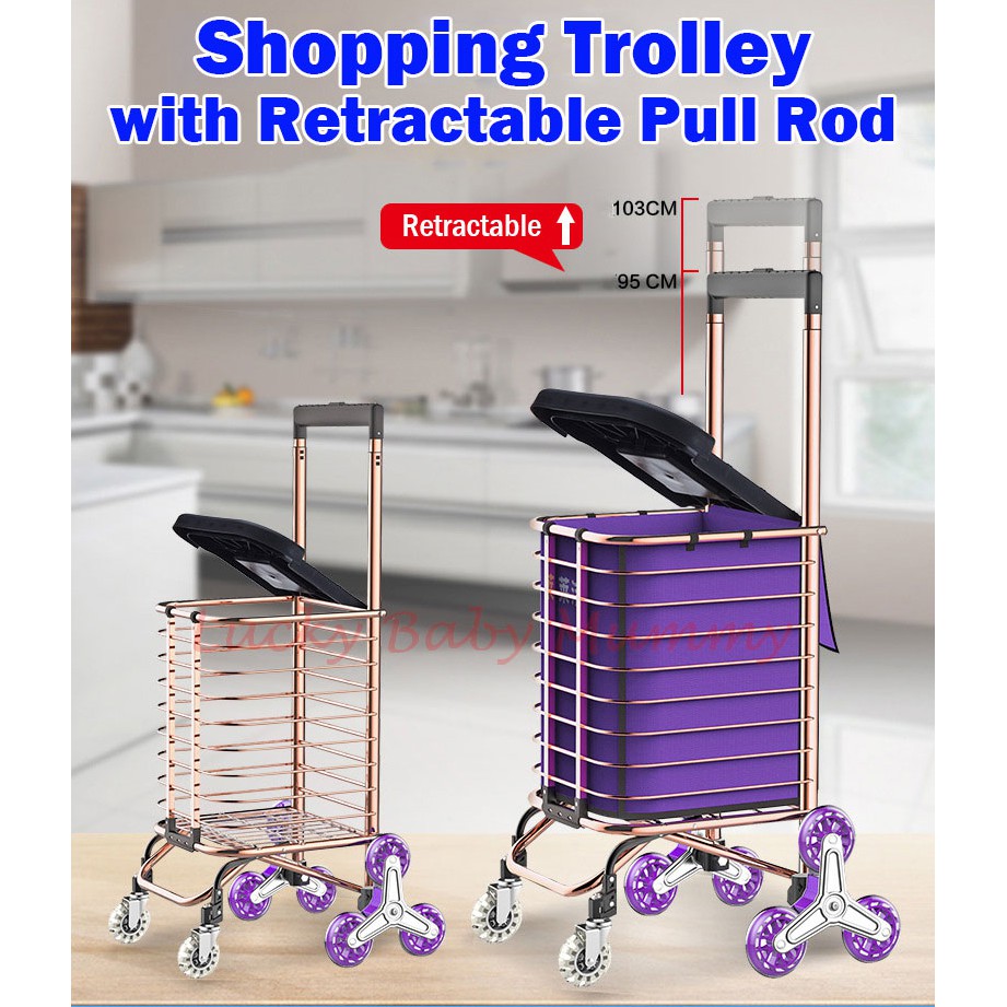 Foldable Shopping Trolley Singapore is rated the best in 06/2023 BeeCost