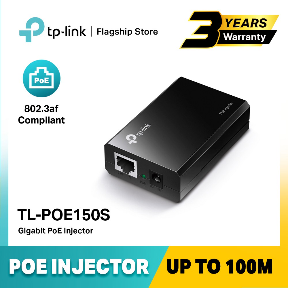 TPLINK TLPOE150S PoE Injector Shopee Singapore