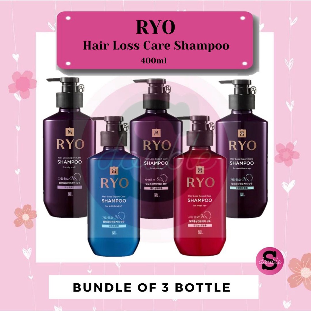 Ryo Hair Loss Care Shampoo Bundle of 3*400ml Shopee Singapore