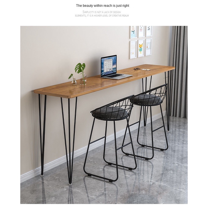 Bar table home against the wall side small bar table partition bar